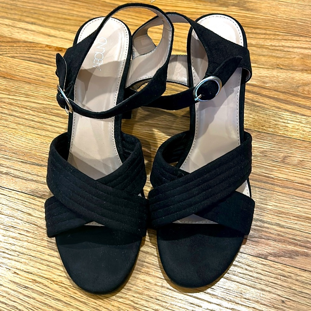 Abound Faux Suede Strappy 4” Heels. 12M